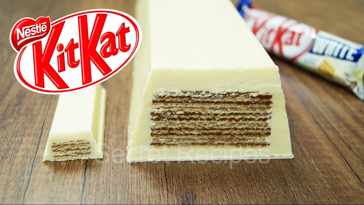 Гигантский белый Кит Кат. Как сделать белый батончик Kitkat | Giant white Kitkat bar Nestle