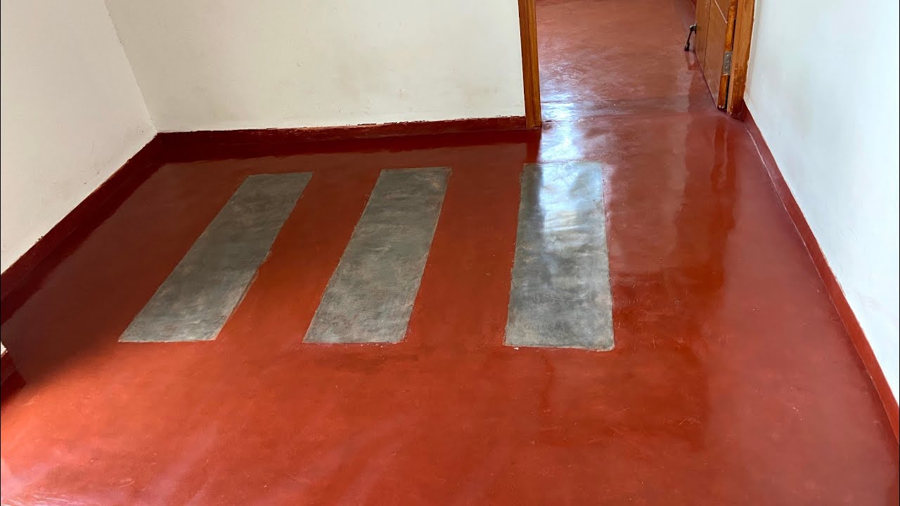 Red oxide flooring work's and benefits 😍#deltabuilders #redoxide