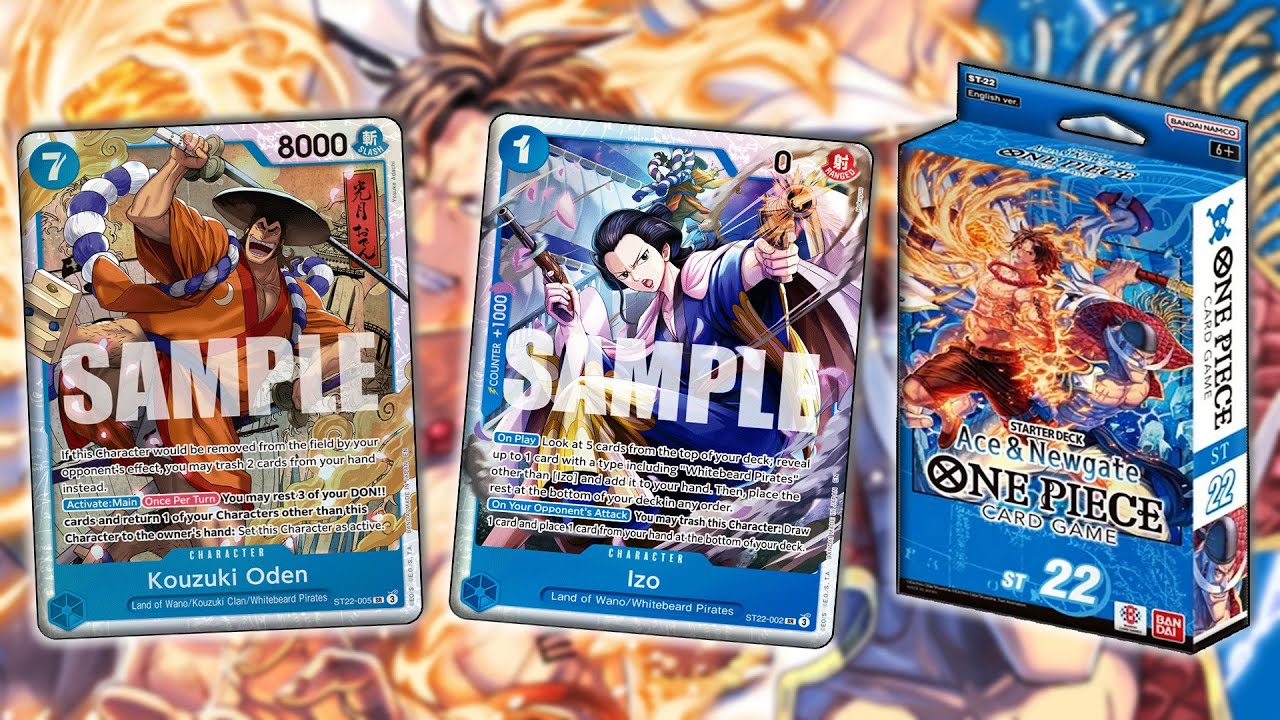 Открытие стартовой колоды One Piece ST22 Ace и Newgate!