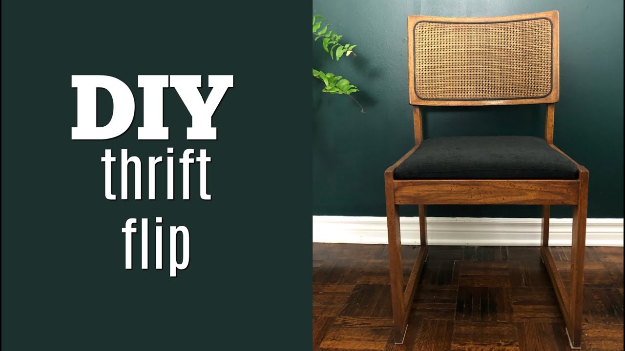 DIY Mid-Century Modern Cane Chair | THRIFT FLIP