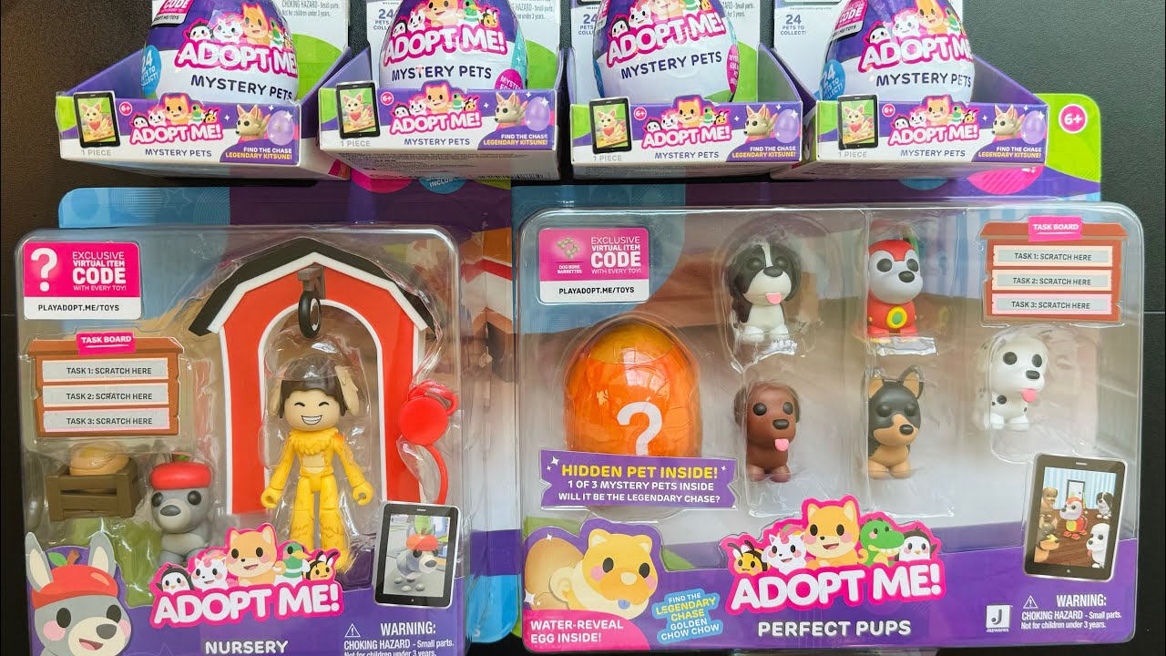 ASMR | Unboxing Roblox Adopt Me Mystery Surprise Toys! (No Talking Video)