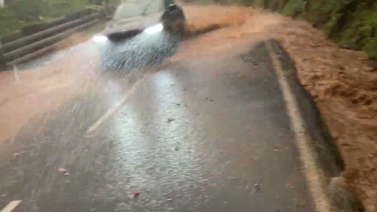 12 juin 2023 pluie diluvienne sur Saint-Joseph à la Réunion.