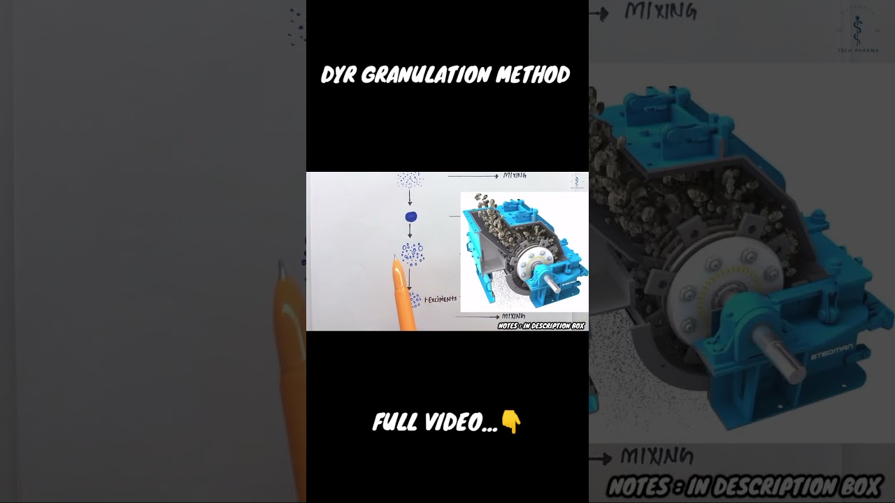 Dry Granulation Method 💊 Explained in 1 Minute | Pharmaceutics | GPAT NIPER Pharma#techpharma