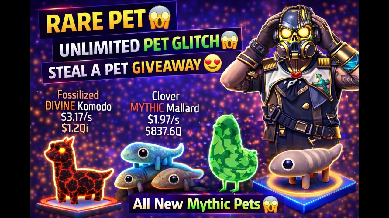 🔥 Unlimited Pet Glitch + All New Mythic Pets Revealed! | Steal A Pet Giveaway 😱