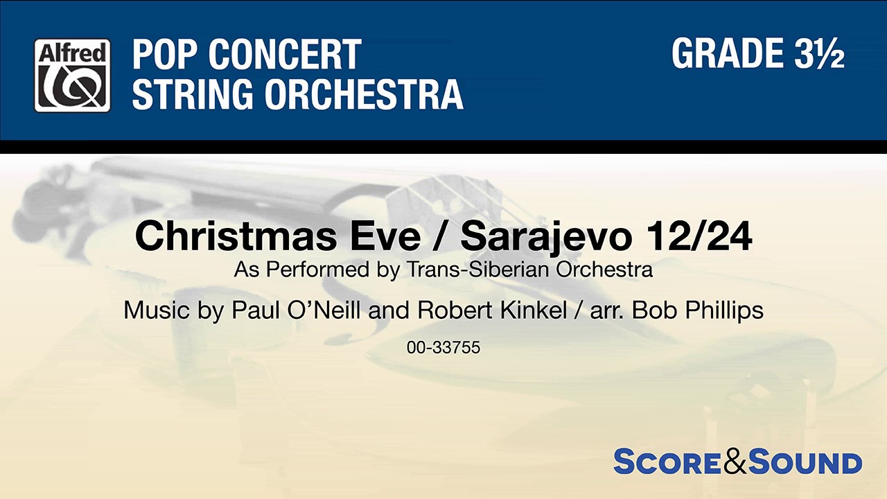 Christmas Eve/Sarajevo 12/24, arr. Bob Phillips &ndash; Score & Sound