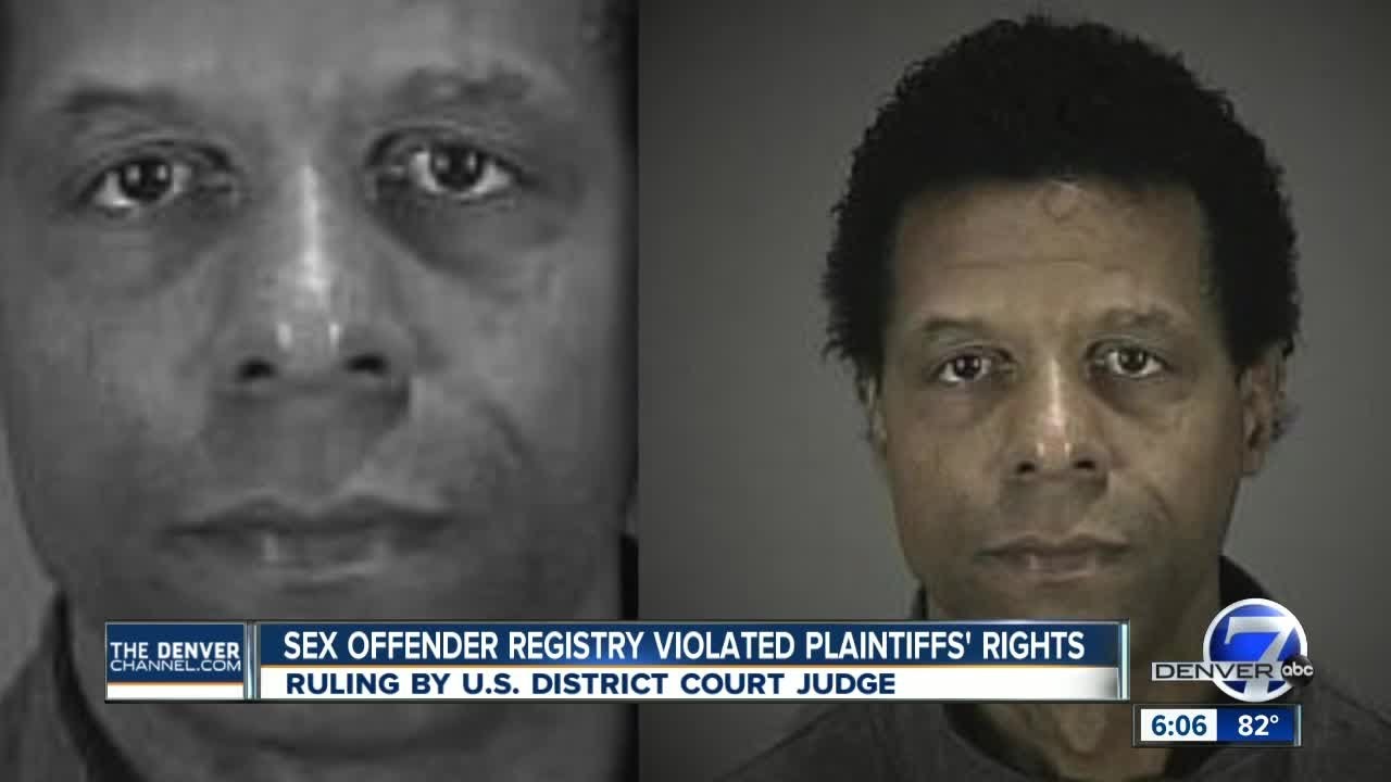 Federal judge declares Colorado sex offender registry unconstitutional for 3 men