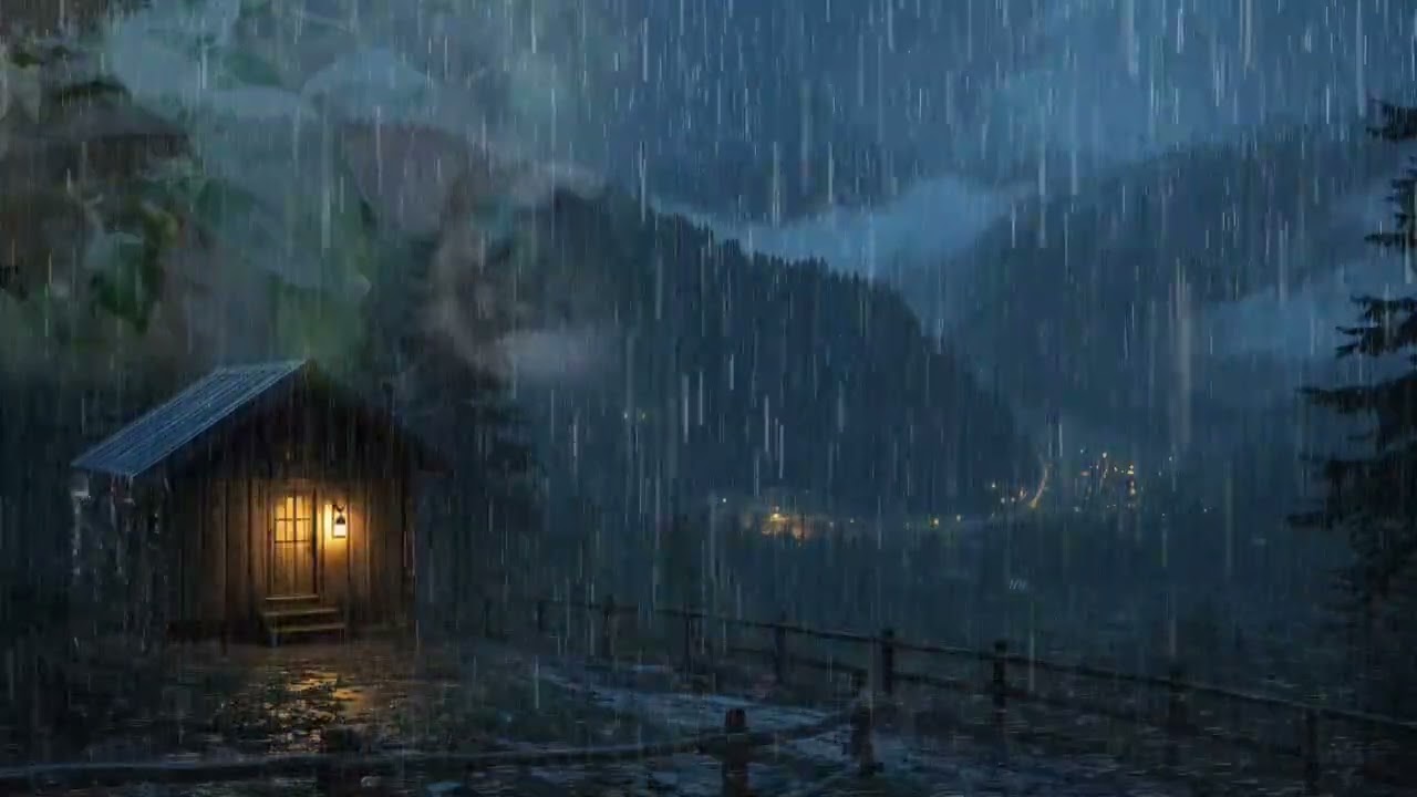 Rain Sounds For Sleeping - 99% Instantly Fall Asleep With Rain And Thunder Sound At Night, ASMR