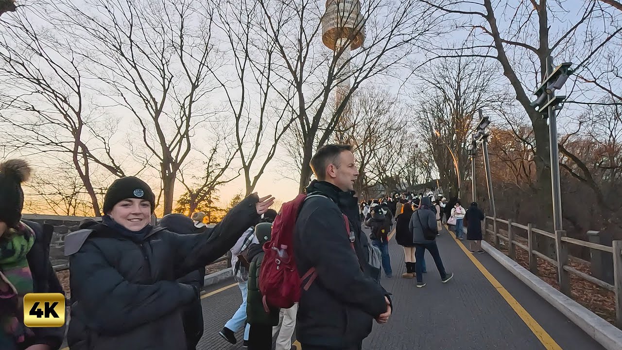 New Year Day 2026 N Seoul Tower 4K HDR  - Korea's Best Sunrise Spot on January 1st