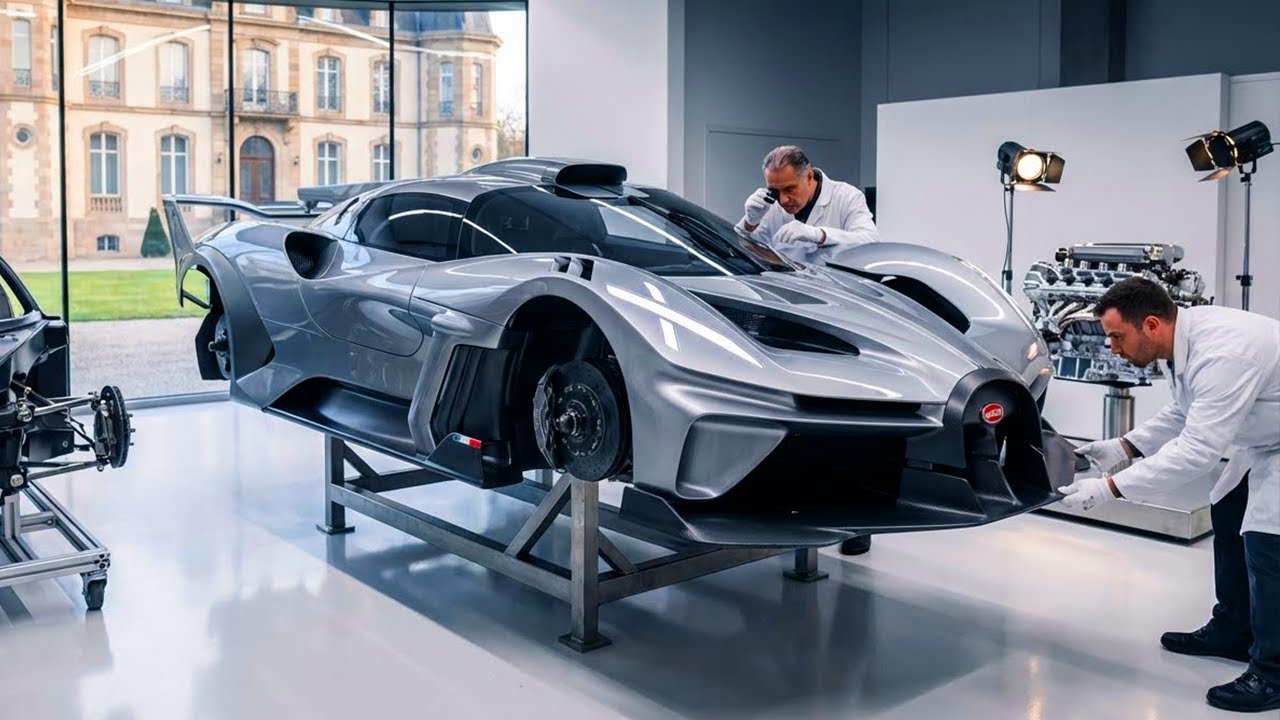 Inside Bugatti Factory: How the Bolide is Made - 0-500 km/h in 20 Seconds