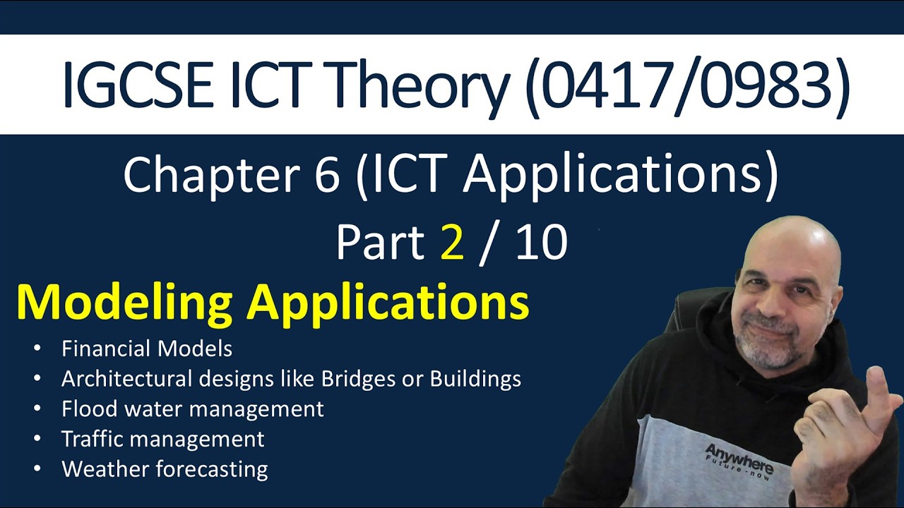 Theory - ICT Applications - Part 2 Modeling Applications -  [Cambridge IGCSE ICT 0417/0983]
