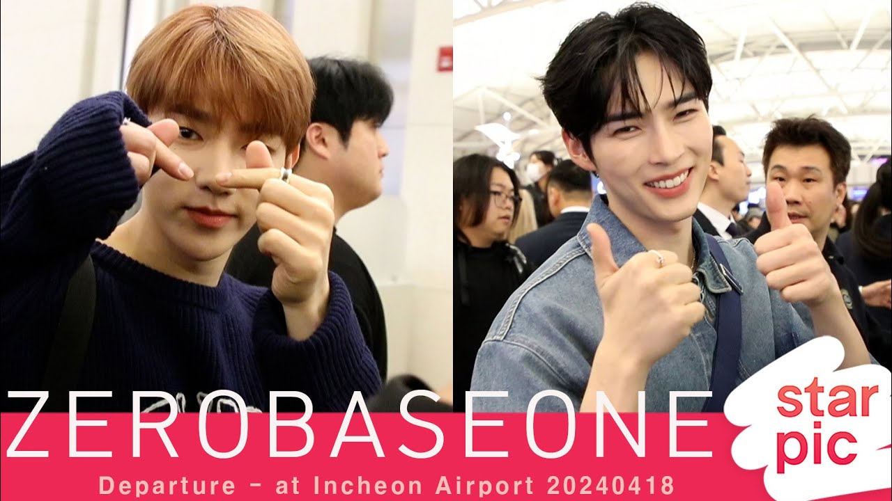 제로베이스원 '뮤뱅 월드투어 스타트!' [STARPIC] / ZEROBASEONE Departure - at Incheon Airport 20240418