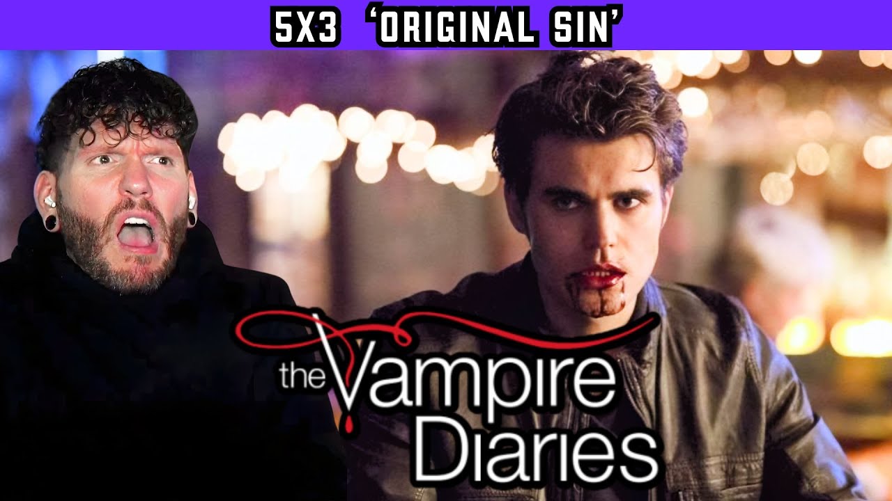 First time watching THE VAMPIRE DIARIES 5x3 'Original Sin' REACTION