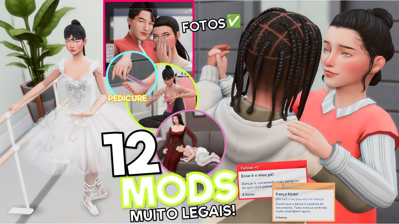 🗣️esses MODS vão deixar o seu JOGO mais REALISTA! |💅manicure e pedicure, 👯‍♀balé e mais!! | Nysims 💖
