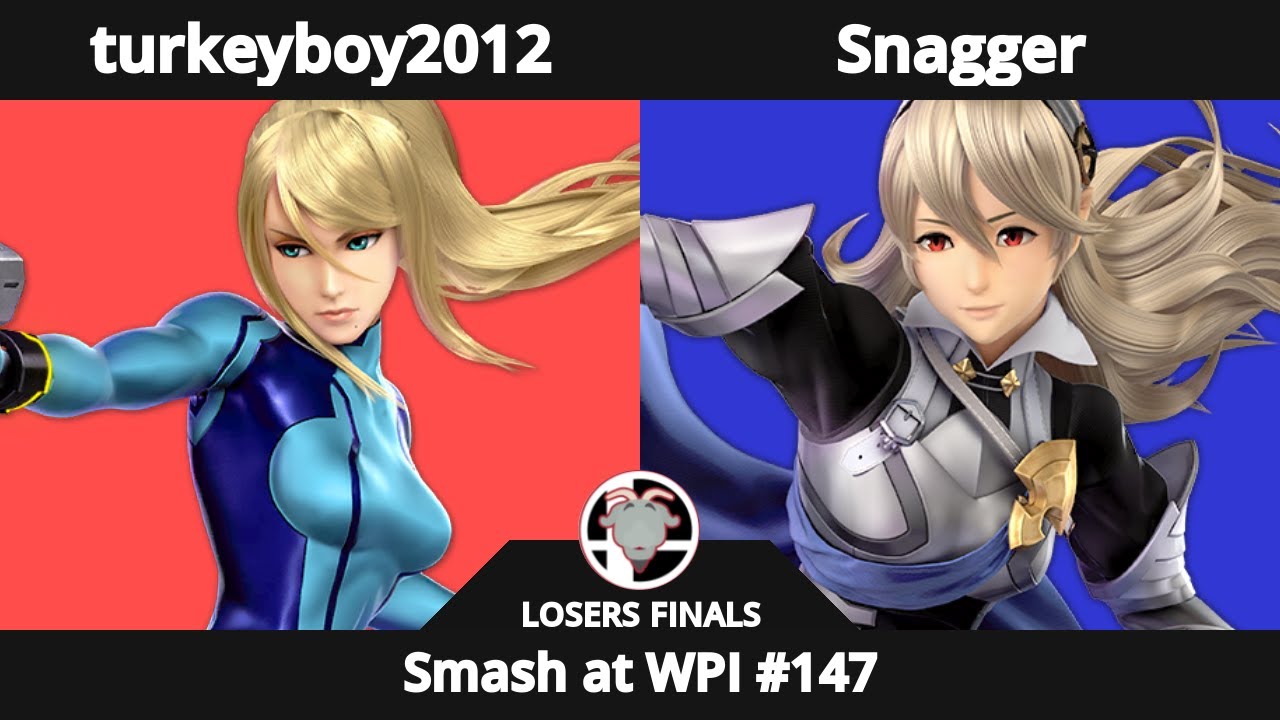 Smash at WPI #147 LOSERS FINALS - turkeyboy2012 (Zero Suit Samus, Pyra & Mythra) Vs Snagger (Corrin)