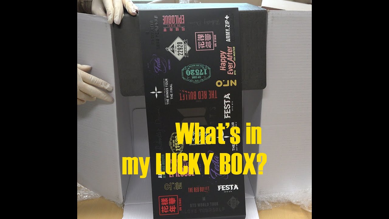 BTS LUCKY BOX UNBOXING 왓츠인마이럭키박스 WHAT'S IN MY LUCKY BOX?