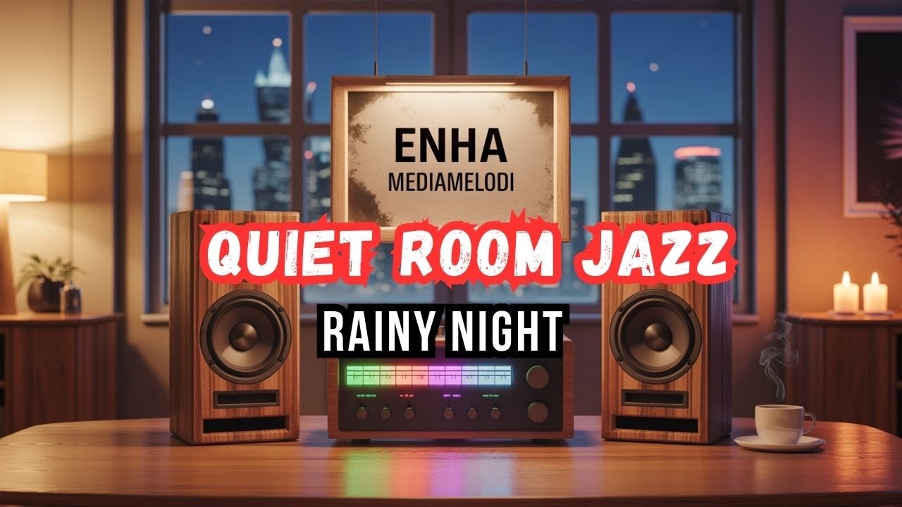 Rainy Night Smooth Jazz in a Quiet Room | Calm Jazz Above the City – Enha Mediamelodi