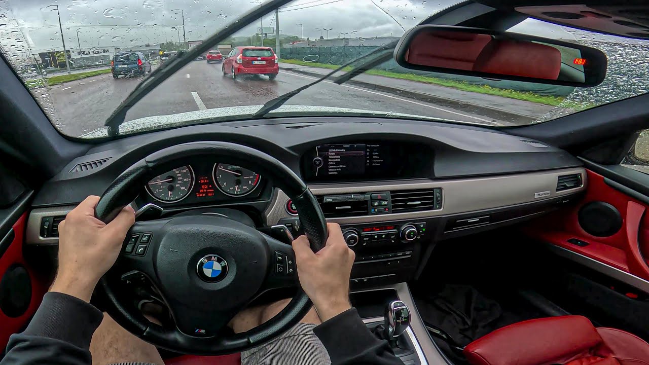2012 BMW 335 is (Stage 2 400 hp) - POV TEST DRIVE in the Rain