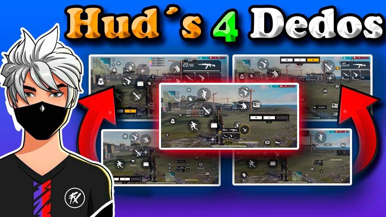 ✅Los Mejores Custom Hud A 4 Dedos Para Free Fire En 2025 🥇🔥