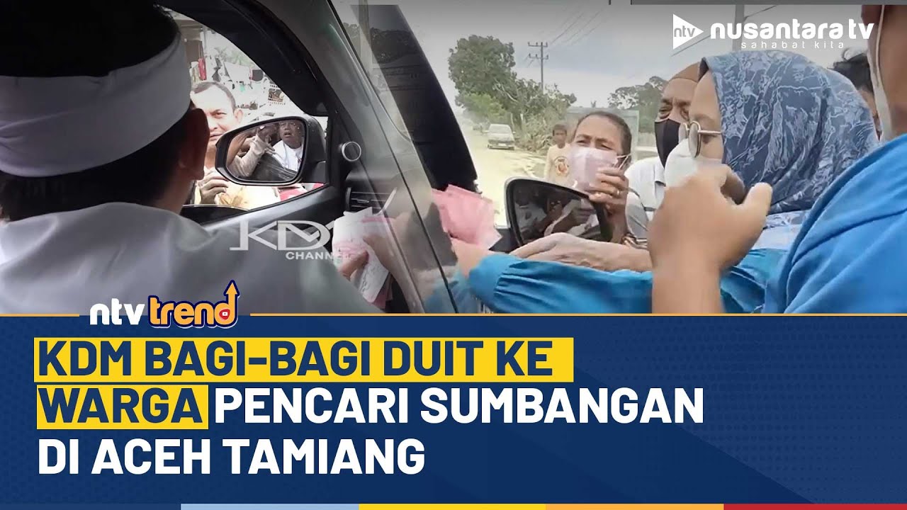 Dedi Mulyadi Bagi-bagi Duit ke Warga Aceh Tamiang yang Cari Sumbangan di Jalan | NTV