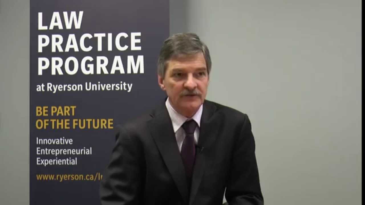 Chris Bentley, executive director of Ryerson's Law Practice Program sits down with The Ryersonian