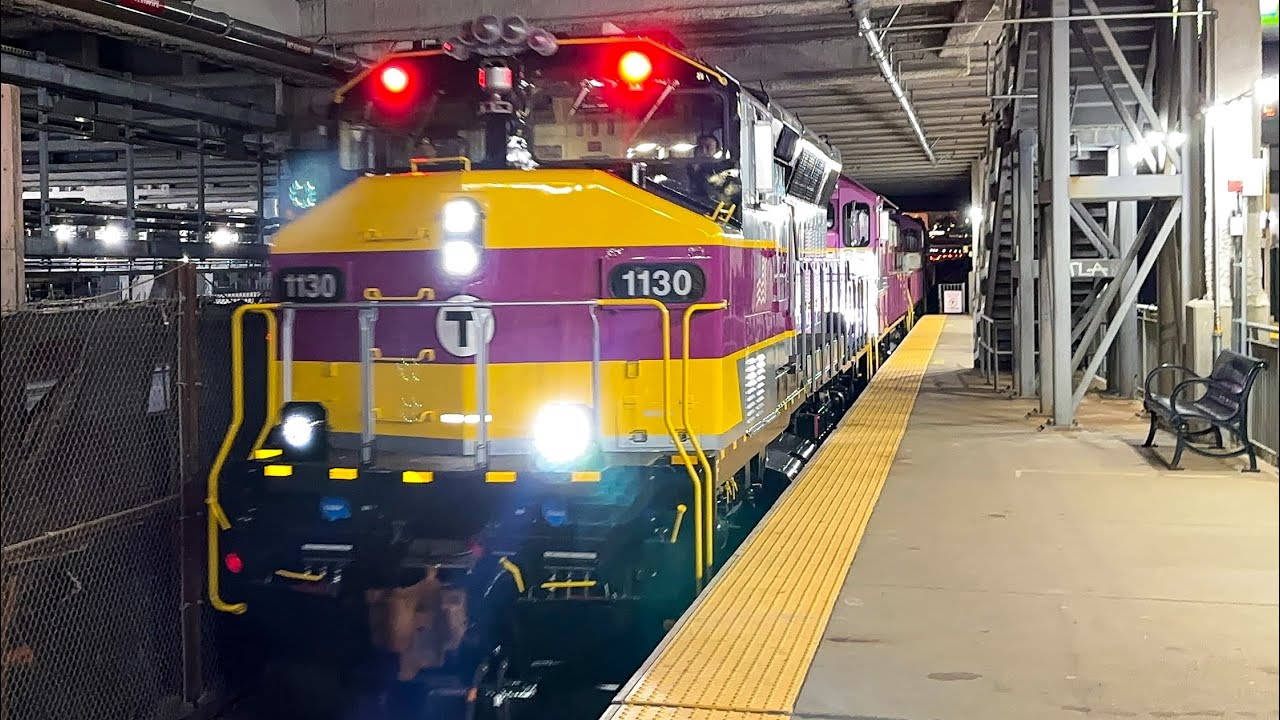 Rare MBTA Commuter Rail Equipment Move with GP40MC-3 1130 in New Heritage Paint + Genset Switchers