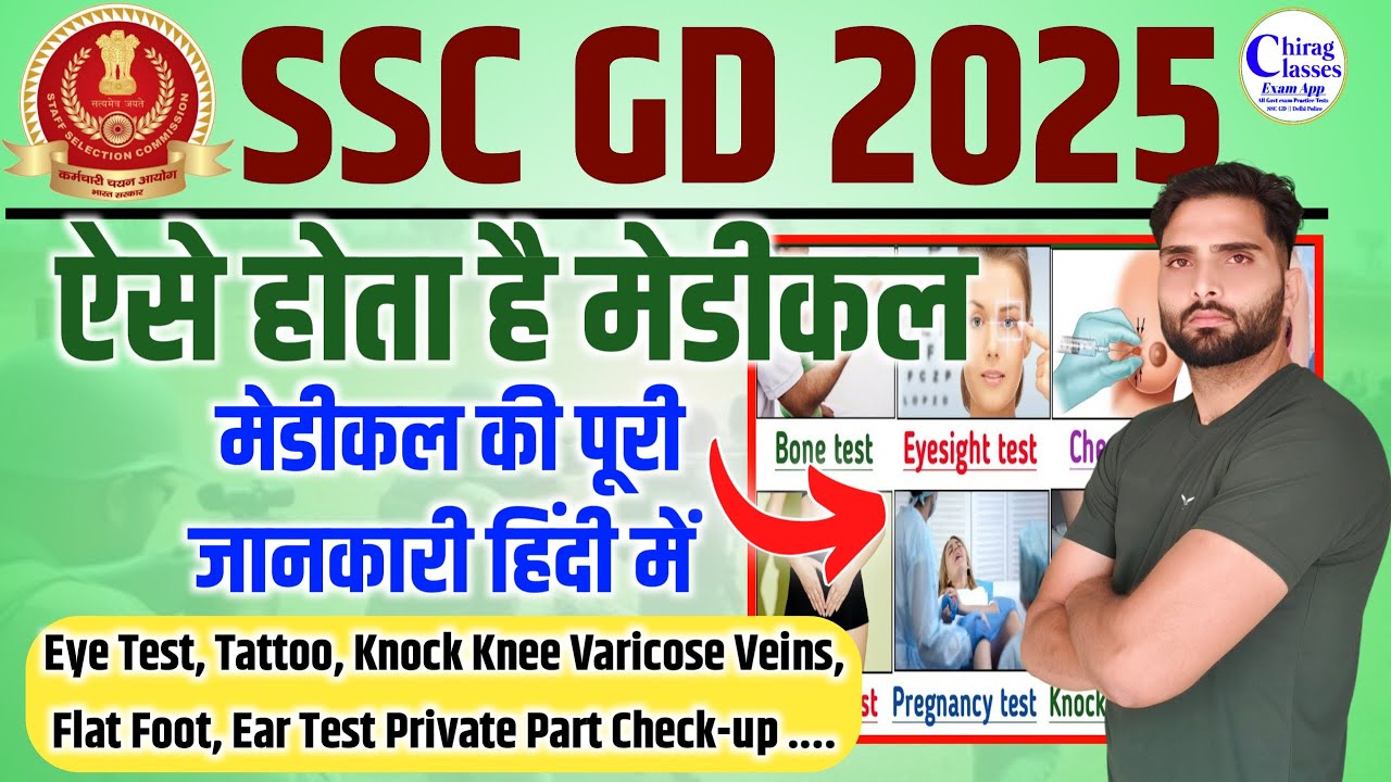 SSC CONSTABLE GD Medical Test 2025 Full Process Details