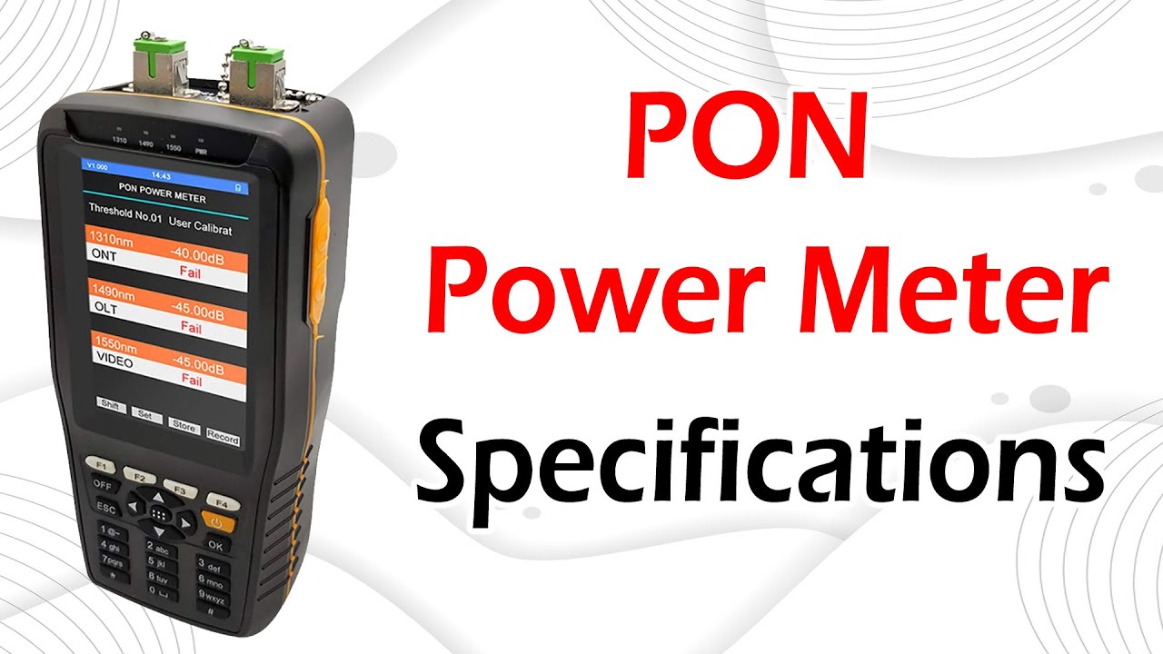 PON Power Meter with VFL & OPM | PON Tester for PON Network | PON Power Meter vs Optical Power Meter