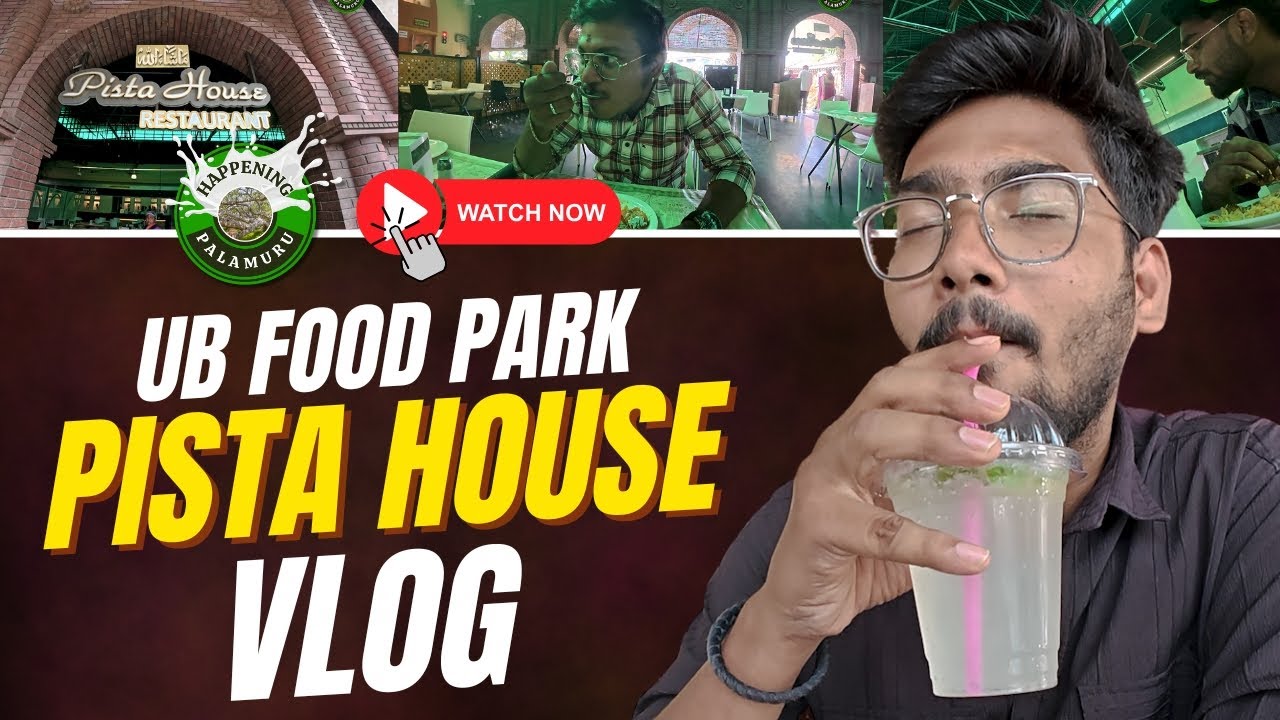 Pista House Vlog 🍗 | Fun Food Ride at UB Food Park Mahabubnagar | Happening Palamuru