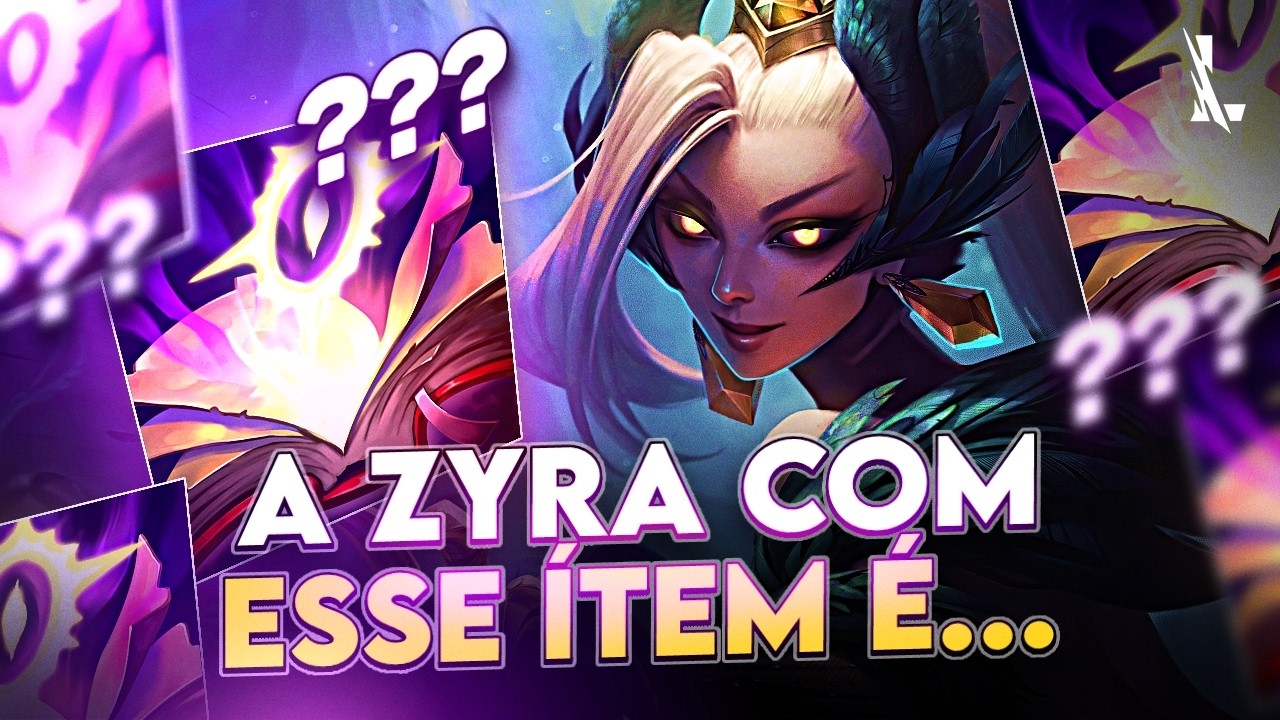 MEJAI TRANSFORMA A ZYRA EM UM BONEC&Atilde;O! A BUILD QUEBRADA? | LoL Wild Rift