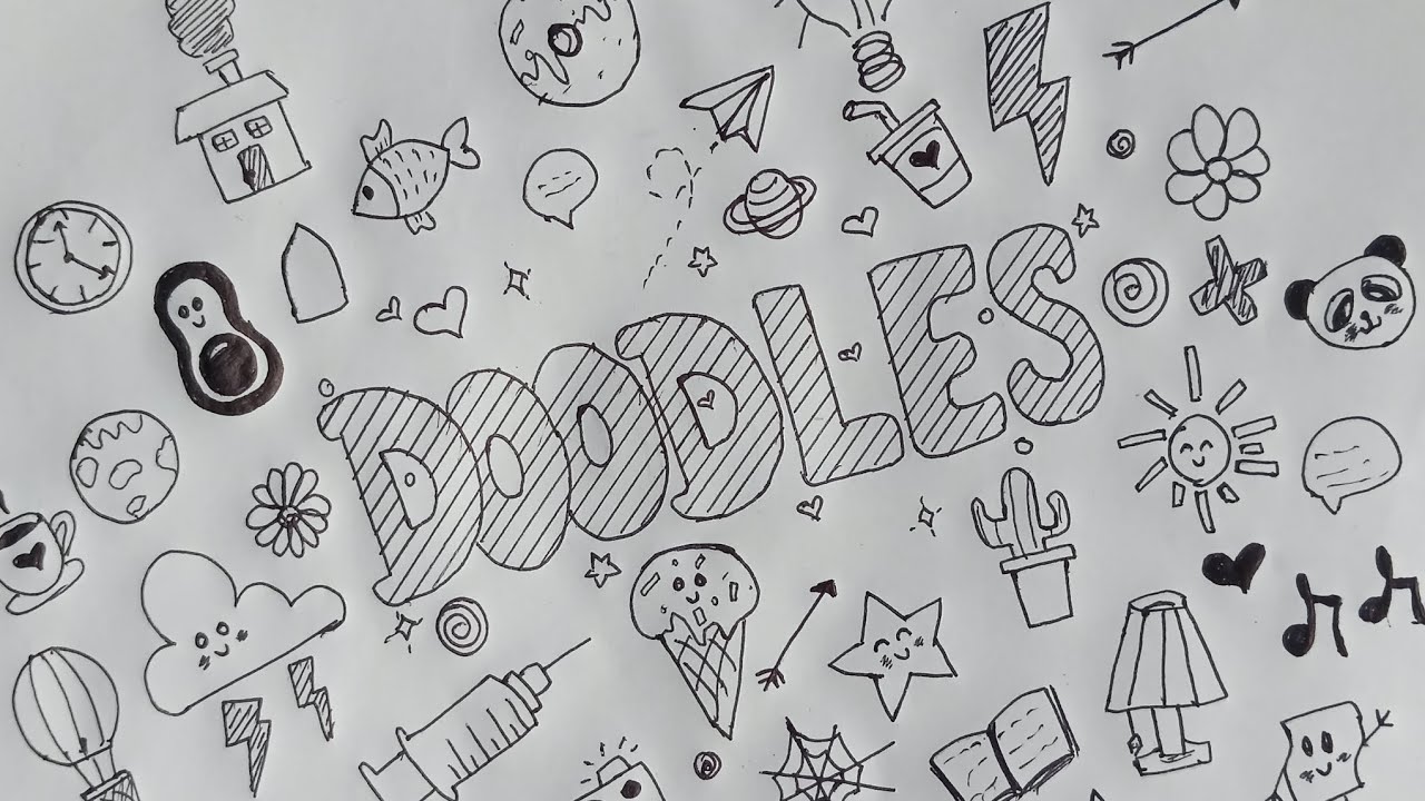 Relaxing Doodle Drawing || Cute Doodles || Easy Doodles forBeginners