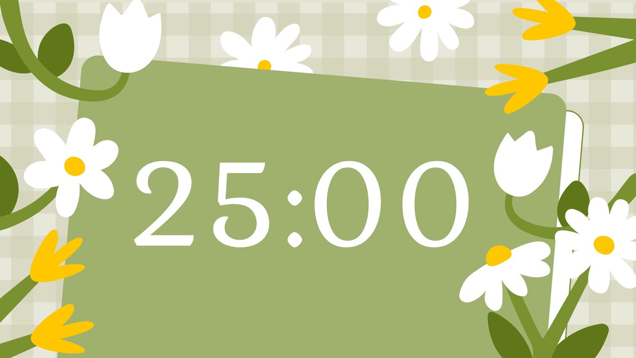 💐25-Minute Countdown for Focus & Productivity