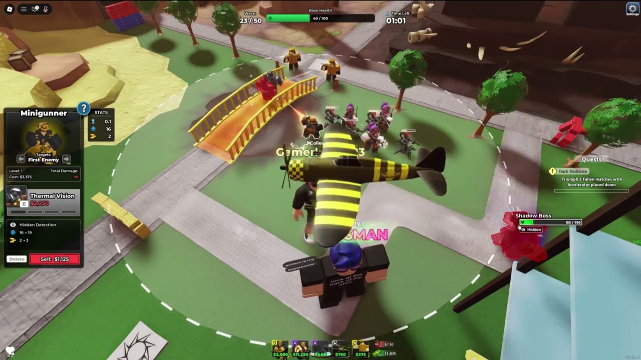 Roblox - Tower defence Simulator Hardcore 1