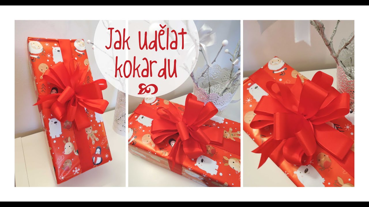 Jak uvázat kokardu / jak uvázat mašli / how to make easy bow / diy ribbon bow