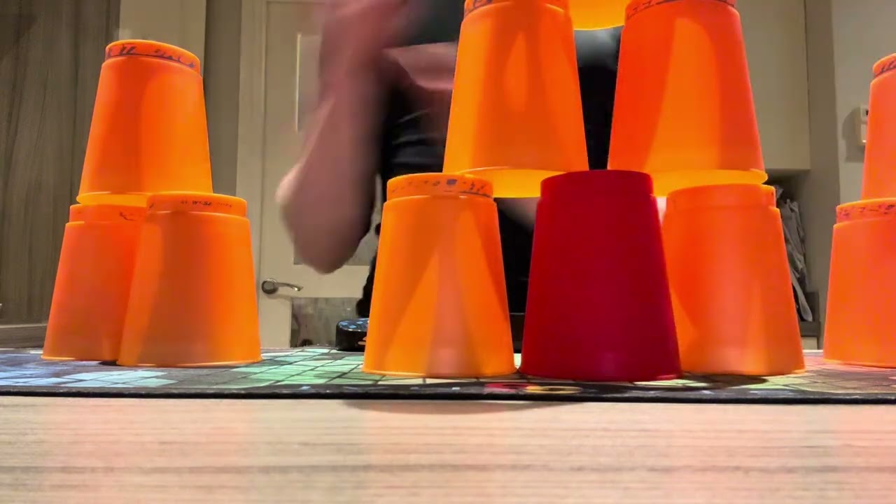7.386 cup stacking style (knocked the 3 over so it counts