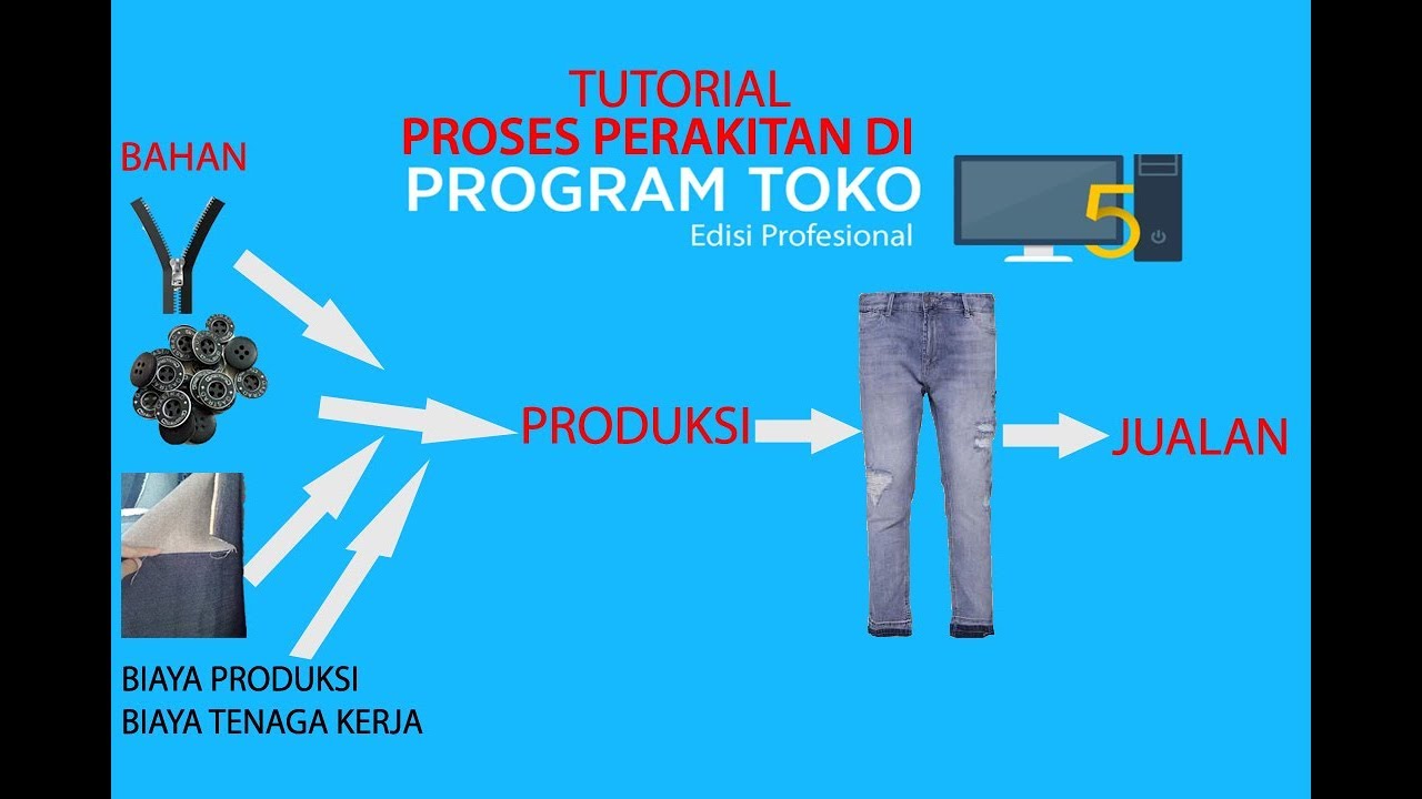 7.Tutorial perakitan di ipos 5 profesional -  Proses produksi di program toko ipos 5