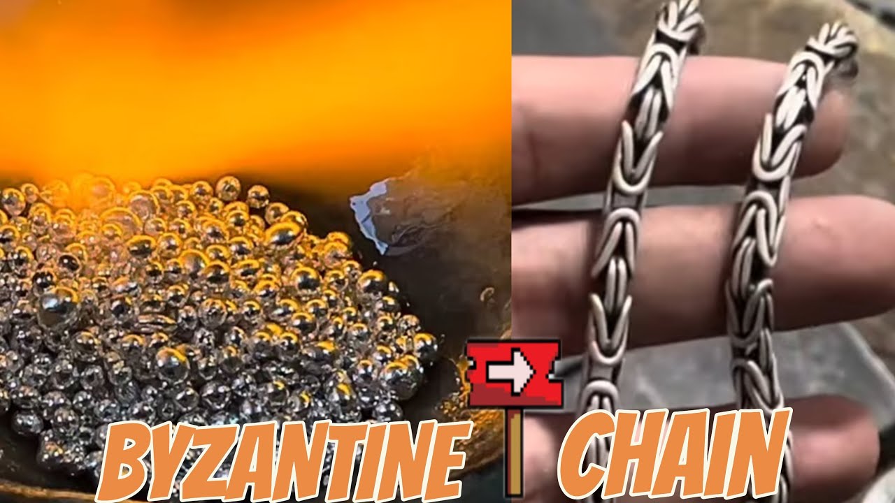 Handmade silver BYZANTINE chain. 🔨