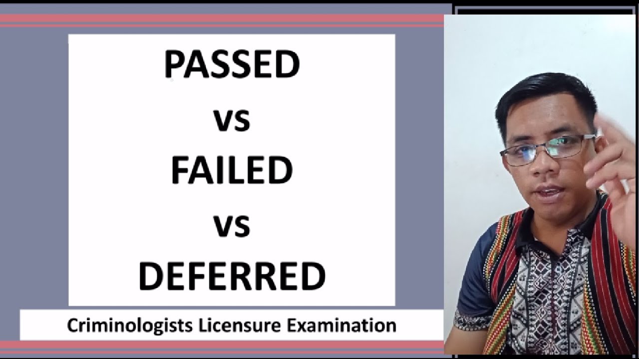 ANO ANG DEFERRED, FAILED at PASSED sa Criminology Board Exam? | Criminology Talks