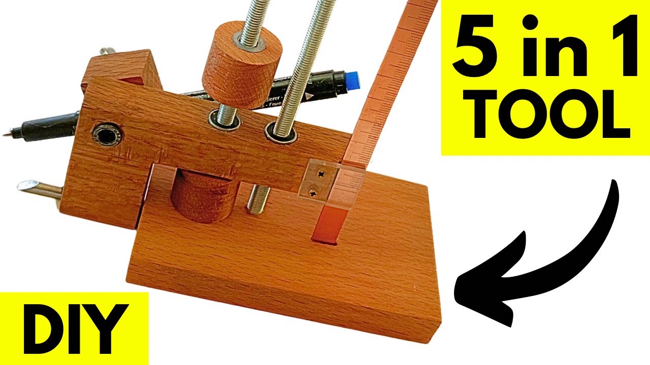 One Tool, Endless Possibilities: Explore the Versatility of Our 5-in-1 Set #markinggauge #diytools