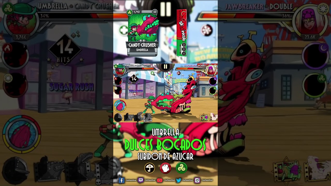 Umbrella - Dulces Bocados en 60s  #shorts  #skullgirls  #skullgirlsmobile #jairponce