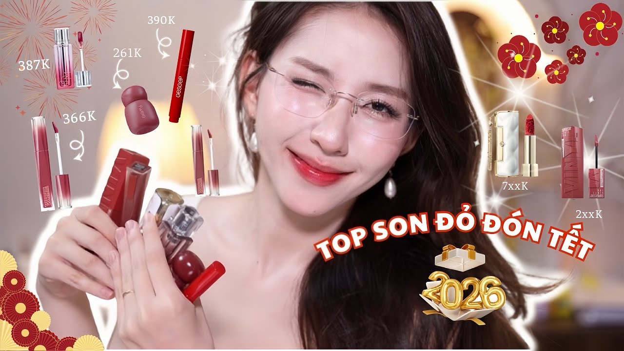 TOP SON ĐỎ MÌNH DÙNG NHIỀU NHẤT ! Son dưỡng có màu, son tint, son lì… 
