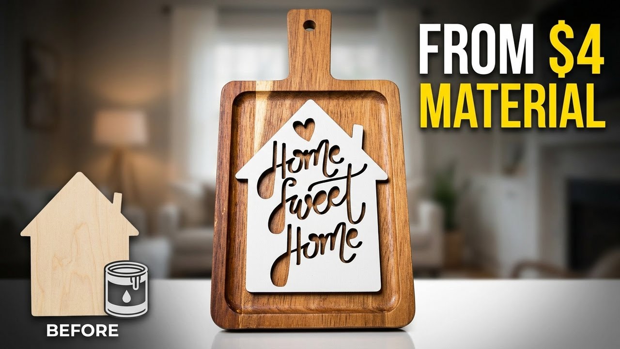 Turn $4 into $20 with Laser Cutting, a Profitable Seller