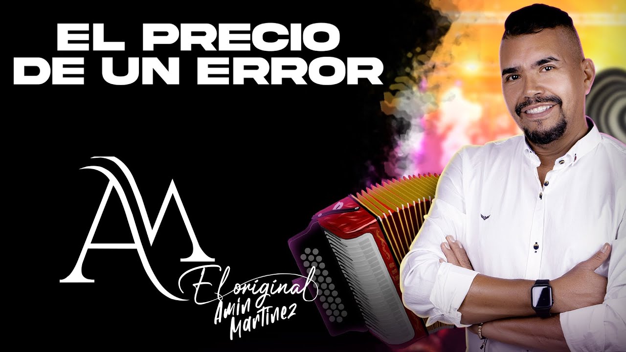 Amin Martínez - El Precio de un Error | Video Lyrics - Karaoke