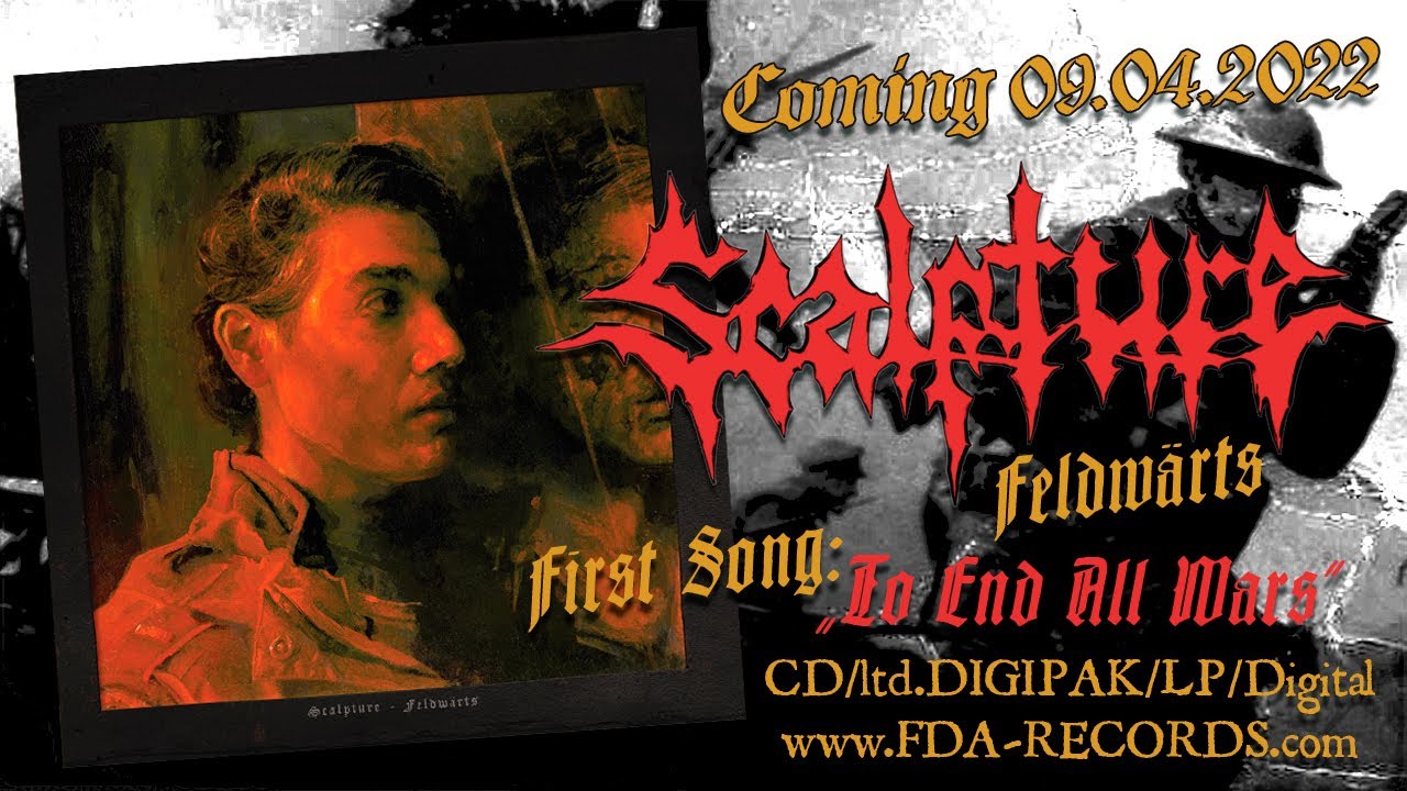 SCALPTURE - To End All Wars ( OFFICIAL LYRIC VIDEO / FDA RECORDS )
