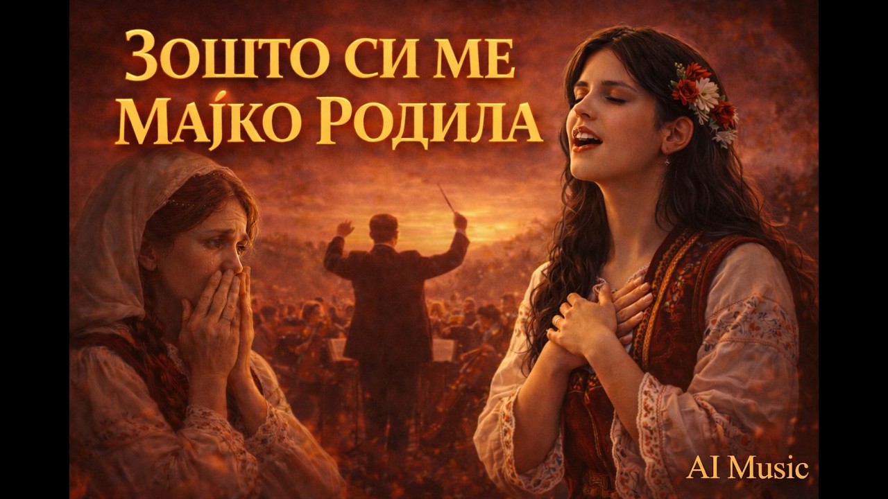Zoshto si me majko rodila | Macedonian Folk – Epic Orchestral (AI Music)