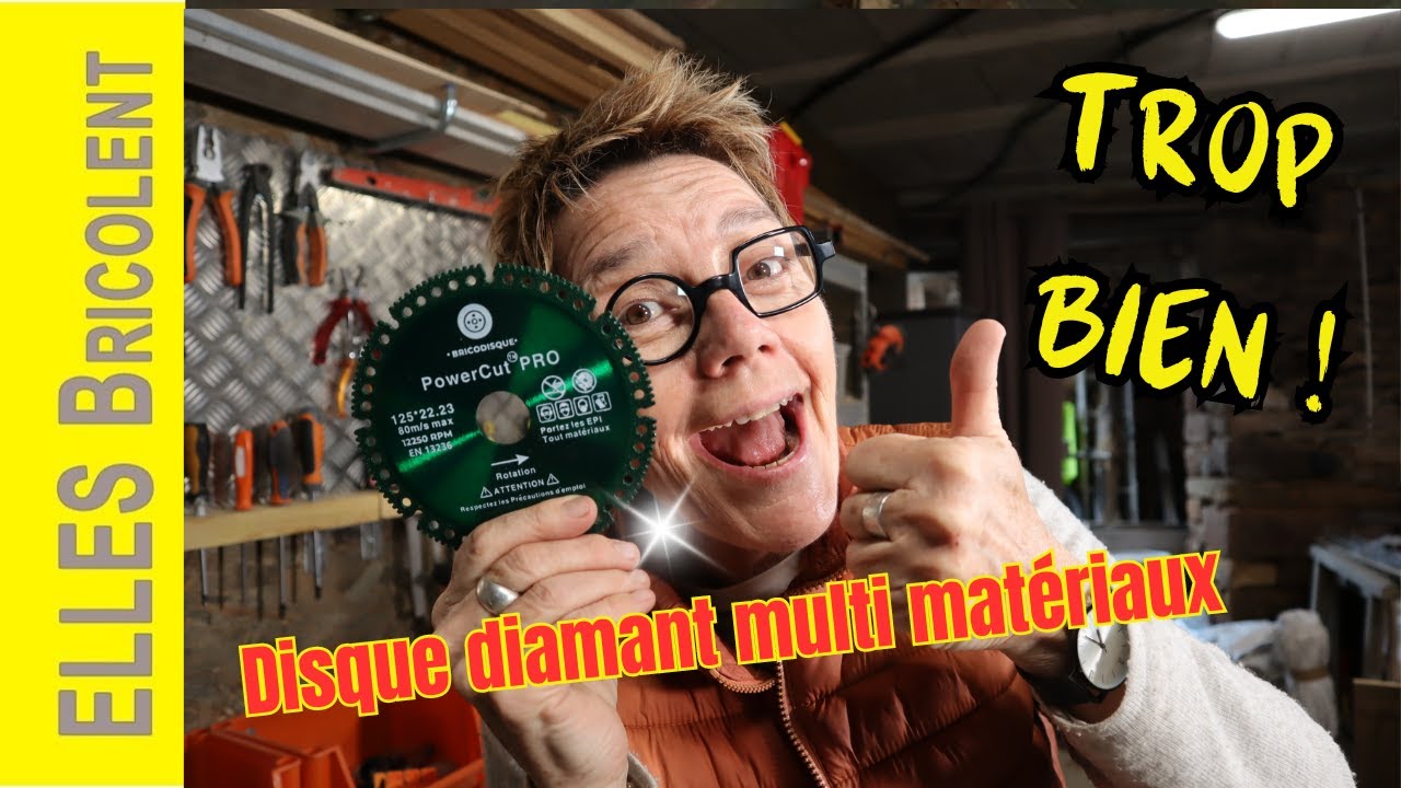 DISQUE DIAMANTE MULTI MATERIAUX BRICODISQUE ... LA PERFORMANCE SUR TON CHANTIER ! 👍 ELLES Bricolent
