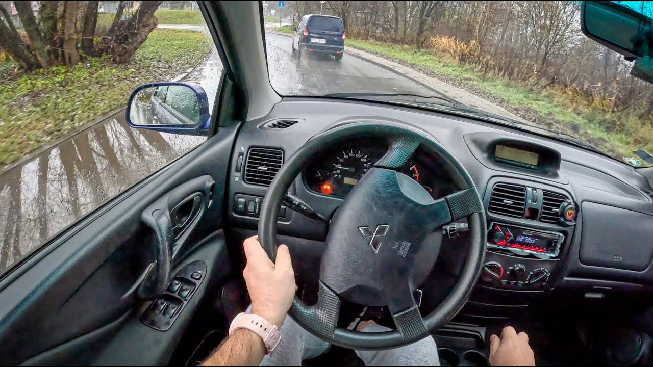 2003 Mitsubishi Space Star [1.6 98HP] |0-100| POV Test Drive #1437 Joe Black