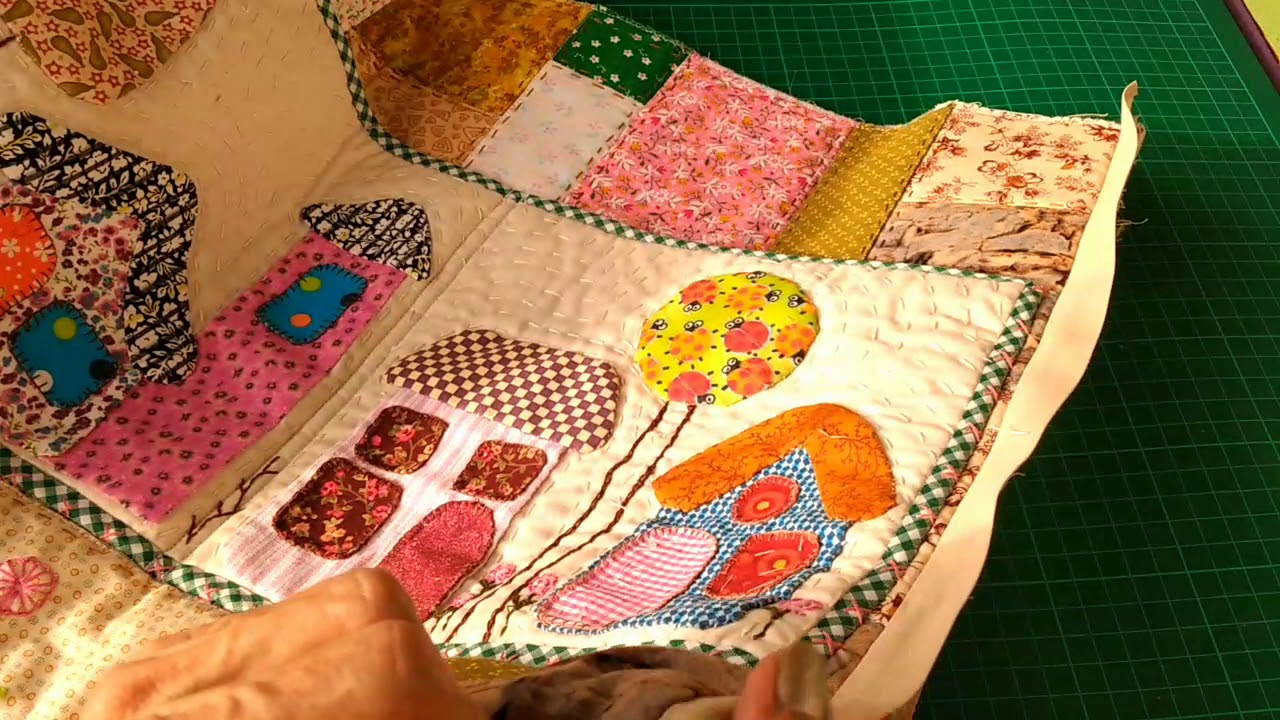 Bolso en Patchwork y Quilting a partir de retazos y aplicaciones. Parte 3 - Ribetes