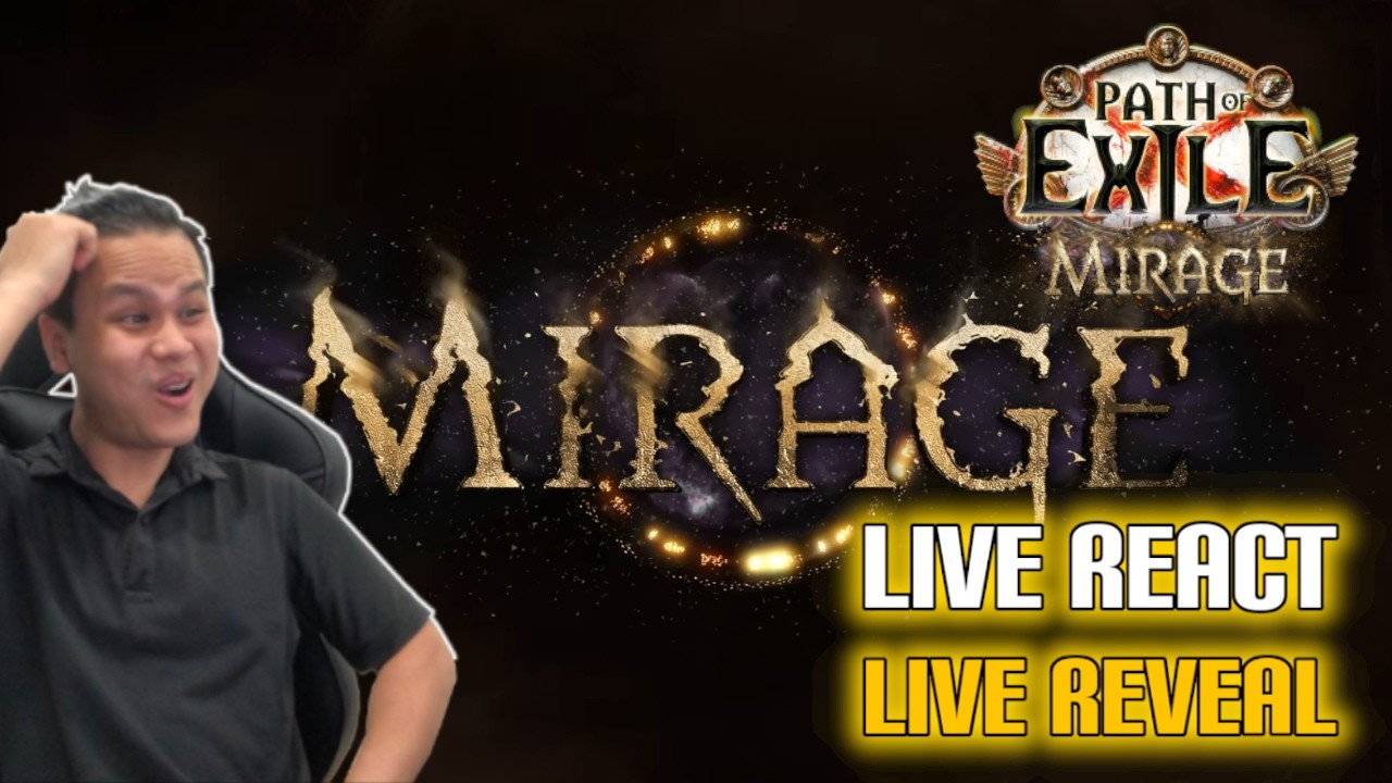 🔴LIVE REACT - MIRAGE - POE 3.28 - 1440p60fps