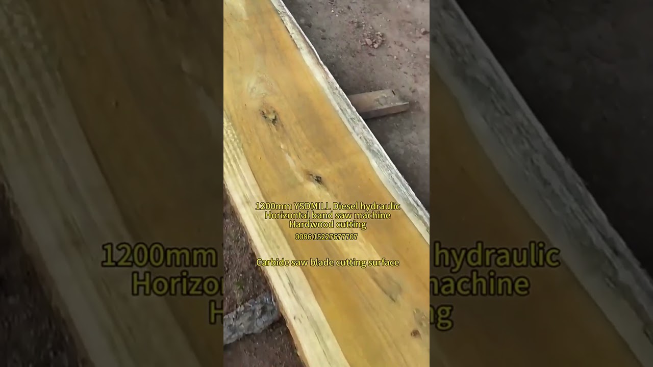 Diesel Hydraulic Horizontal Band Saw Machine  for Hardwood cutting.Wood dia:1200mm. ysdmilltech.com