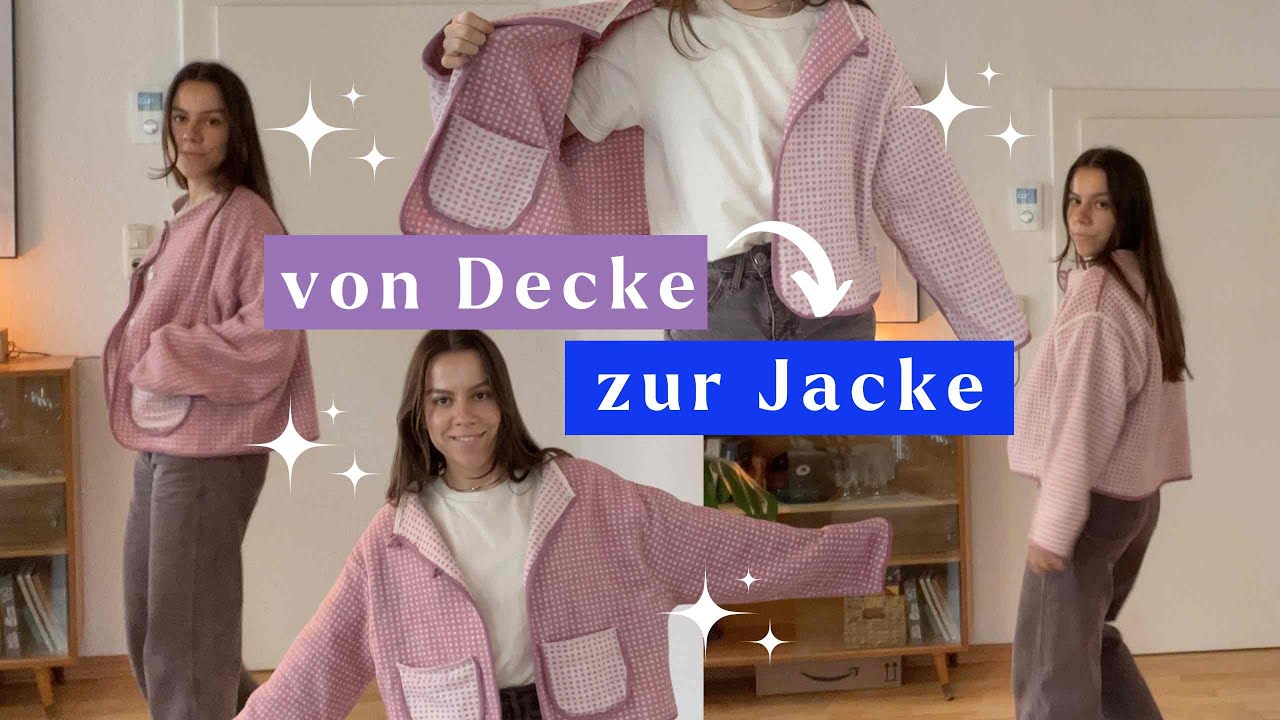 Wendejacke n&auml;hen aus einer Decke - ohne Schnittmuster I madebymajaa